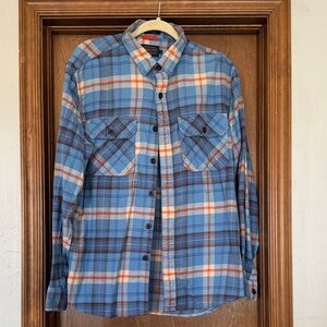 Pendleton burnside  Blue and Orange Plaid Casual Shirt